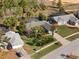 Aerial view showcasing a single-Gathering house in a residential neighborhood at 15729 Greater Groves Blvd, Clermont, FL 34714