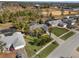 Aerial view of homes, landscape, and pool at 15729 Greater Groves Blvd, Clermont, FL 34714