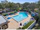 Community pool with lounge chairs and umbrellas at 15729 Greater Groves Blvd, Clermont, FL 34714