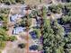 Aerial view showing property lines and surrounding trees at 1668 Cr 543A, Sumterville, FL 33585