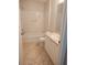 Bathroom with tub, toilet and vanity at 2067 Broyhill Ave, The Villages, FL 32162