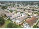 Aerial view of houses in a residential neighborhood at 2849 Leicester Ter, The Villages, FL 32162