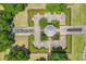 Overhead view of a manicured garden, showcasing symmetry and meticulous landscaping at 3480 Soho St # 206, Orlando, FL 32835