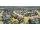 Aerial view of a home in a neighborhood with lush landscapes, mature trees, and well-maintained lawns on a sunny day at 12455 Se 92Nd Ter, Summerfield, FL 34491