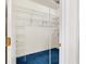 Walk-in closet with wire shelving and blue carpet at 12455 Se 92Nd Ter, Summerfield, FL 34491