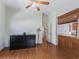 Bonus room with hardwood floors, natural light, and built-in cabinetry at 17652 Se 120Th Ter, Summerfield, FL 34491