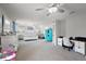 Large main bedroom with ceiling fans, carpet, and neutral tones at 2455 Hastings Blvd, Clermont, FL 34711