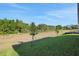 Wide shot of a grassy backyard with trees in the background, providing a sense of privacy at 2932 Supermarine Rd, Tavares, FL 32778