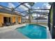 Screened pool area with blue water, patio furniture, and ample space for lounging and entertaining outdoors at 3310 Osprey Hill St, Clermont, FL 34714