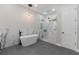 Spa-like bathroom with soaking tub and frameless shower at 5910 Lake Emma Ct, Groveland, FL 34736