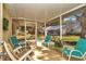 Relaxing screened porch with seating, providing a comfortable outdoor space to enjoy the fresh air and nature at 8862 Sw 92Nd St # D, Ocala, FL 34481