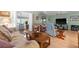 Comfortable living room with a mix of patterns and textures at 920 Morningview Dr, Tavares, FL 32778