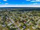 Expansive aerial view of a residential neighborhood with lush greenery and clear blue skies at 10338 Se 178Th St, Summerfield, FL 34491