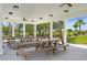 Covered picnic area with multiple tables and views of the surrounding park at 1041 Linehart Dr, Winter Garden, FL 34787