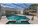 Screened-in pool and spa with easy access to the home's back entrance at 10413 Lake Hill Dr, Clermont, FL 34711