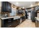 Modern kitchen with sleek black cabinetry, stainless steel appliances, and farmhouse sink at 1102 N Palmetto St, Leesburg, FL 34748