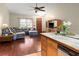 Bright open kitchen with sink in island at 11325 Michael John Rd, Howey In The Hills, FL 34737