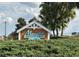 Community Recreation Center sign with lush green landscape at 1607 Quaker Ct, The Villages, FL 32163