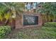 Community entrance sign set in brick, showcasing the established and well-maintained neighborhood of Park Place at 19215 Park Place Blvd, Eustis, FL 32736