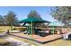 Community playground with multiple slides and shaded seating area for enjoyment at 245 Citrus Pointe Dr, Haines City, FL 33844