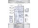 Detailed floor plan showcasing the layout of a 4-bedroom, 2-bath home with a 2-car garage at 5097 Grand Teton Ct, Deland, FL 32724