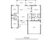 Detailed floor plan showcasing the layout of the home, including bedrooms, kitchen, and living spaces at 9150 Se 153Rd Pl, Summerfield, FL 34491