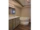 Bright bathroom featuring double vanity, bathtub, and neutral color palette at 100 Se 81St St, Ocala, FL 34480