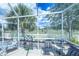 Enjoy scenic views from the screened patio area; perfect for relaxation and outdoor enjoyment at 1137 Alfredo Ave, The Villages, FL 32159