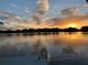 Waterfront view from the dock with a fishing pole, capturing the serene lakeside experience at 2422 Topping Pl, Eustis, FL 32726