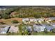 Gorgeous aerial view of homes in a lush neighborhood with mature trees and native landscaping at 26148 Glen Eagle Dr, Leesburg, FL 34748