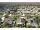 Aerial view of a neighborhood with well-maintained lawns and mature trees at 2917 White Cedar Cir, Kissimmee, FL 34741