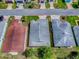 Aerial view showing the property lines of this home and yard at 32708 Westwood Loop, Leesburg, FL 34748