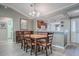 Dining room adjacent to kitchen with durable floors and stylish decor at 610 Mallory Hill Dr, The Villages, FL 32162