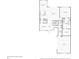 Floorplan showing layout of first floor with kitchen, dining room, living room, primary bedroom, and garage at 977 Timberview Rd, Clermont, FL 34715