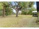 Large oak trees provide shade for the yard area on this property at 14100 Ne 46Th St, Silver Springs, FL 34488