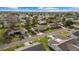 Scenic aerial view of a suburban neighborhood with tree-lined streets and neatly arranged homes at 17813 Se 95Th Ct, Summerfield, FL 34491