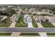 Aerial view of the home showcasing its well-maintained landscaping and neighborhood at 27004 Nature View St, Leesburg, FL 34748