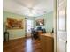 Bright home office space with natural light, ceiling fan, and modern decor at 27004 Nature View St, Leesburg, FL 34748