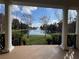 Enjoy serene pond views with a fountain feature from this home's private lanai at 3605 Conroy Rd # 535, Orlando, FL 32839