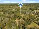 Aerial view of wooded acreage with pointer in central part of the image at 580 Mercers Fernery Rd., Deland, FL 32720