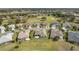 Scenic aerial shot of homes backing up to a golf course, blending luxury living with recreational opportunities at 13146 Se 91St Court Rd, Summerfield, FL 34491