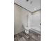 This bathroom includes a toilet and a walk-in shower with a curtain at 17442 Eve Dr, Montverde, FL 34756