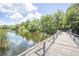 Scenic lake view with a wooden boardwalk and lush green foliage under a sunny sky at 2886 N C 470, Lake Panasoffkee, FL 33538