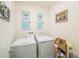 Laundry room featuring new appliances and decoratively framed art at 3339 Landing Vw, Tavares, FL 32778