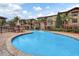 The community pool offers a water feature and lots of space for residents at 907 Charo Pkwy # 915, Davenport, FL 33897