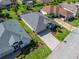 Charming single-story home featuring a well-manicured lawn, brick driveway, and lush landscaping enhancing curb appeal at 17504 Se 119Th Cir, Summerfield, FL 34491