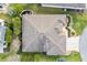 Bird's eye view of the roof and landscaping including mature trees at 2197 Derringer Ave, The Villages, FL 32162