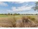 Scenic view of a golf course, showcasing the lush green fairway, water hazard, and mature trees at 3234 Berkeley Ln, The Villages, FL 32162