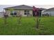 Lush backyard with flourishing landscaping, offering a private and serene outdoor space perfect for relaxation at 7133 Sw 135Th Pl, Ocala, FL 34473