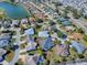 Aerial view of the property highlighting its location within a residential neighborhood at 998 Sayle St, The Villages, FL 32162